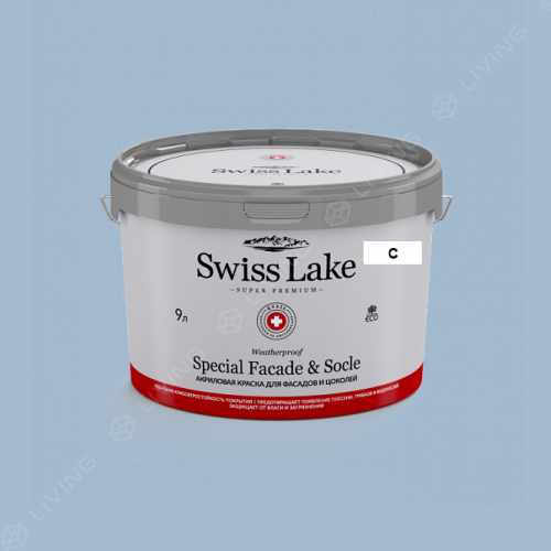 картинка Краска Swiss Lake Special Faсade & Socle цвет grey dawn №2023 от LIVING
