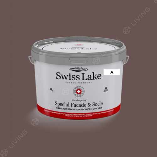 картинка Краска Swiss Lake Special Faсade & Socle цвет SPICED WINE №1760 от LIVING