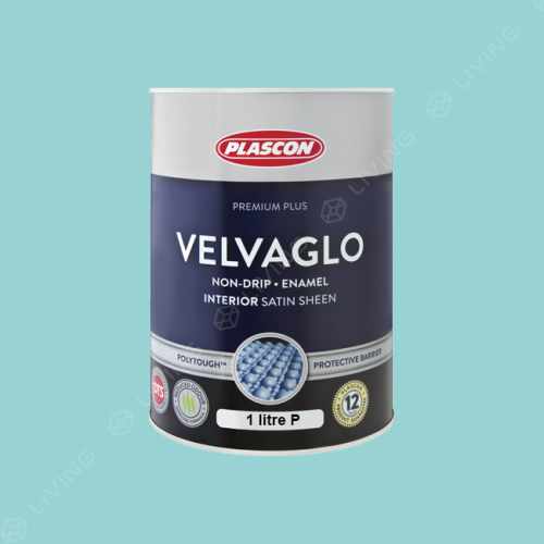 картинка Краска Plascon VELVAGLO WB цвет Misted Aqua арт.G7-B2-1 от LIVING