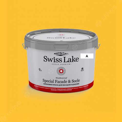картинка Краска Swiss Lake Special Faсade & Socle цвет Amber Yellow №1065 от LIVING