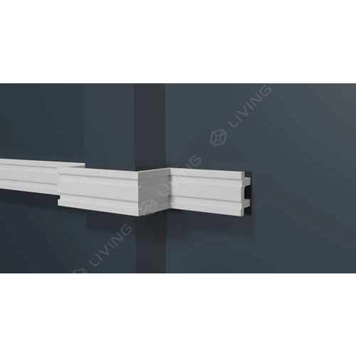 Молдинг Decor-Dizayn, белый, арт. DD633, коллекция Modern, 200 х 3,6 х 1,8 см Россия