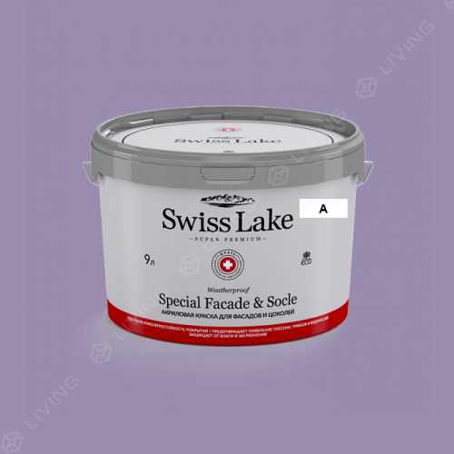 картинка Краска Swiss Lake Special Faсade & Socle цвет VICTORIAN PLUM №1893 от LIVING