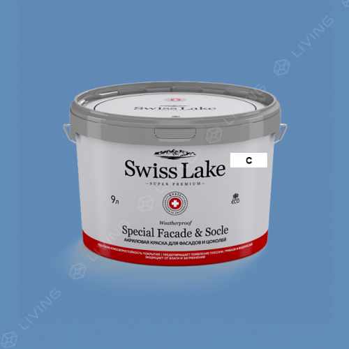 картинка Краска Swiss Lake Special Faсade & Socle цвет Sialia №2029 от LIVING