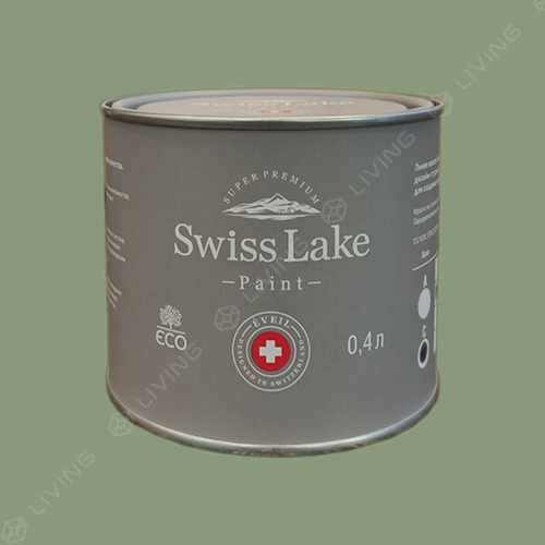 картинка Краска Swiss Lake Wall Comfort 7 цвет Volcano green №2695 от LIVING