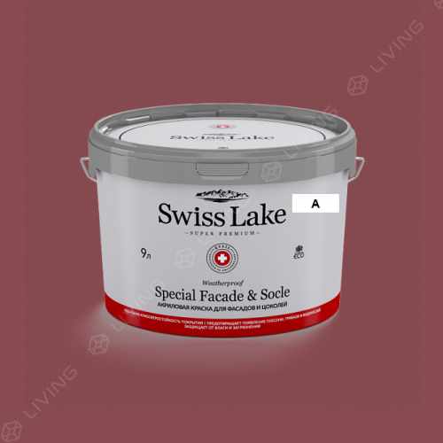 картинка Краска Swiss Lake Special Faсade & Socle цвет fire brick №1419 от LIVING