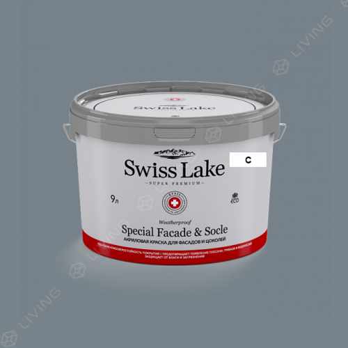 картинка Краска Swiss Lake Special Faсade & Socle цвет Office Carpet №2909 от LIVING