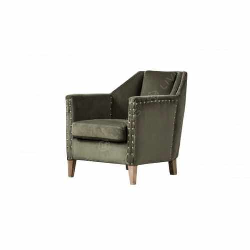 картинка Кресло ROOMERS модель Джордж (велюр) арт. XL081-4-OAK от LIVING