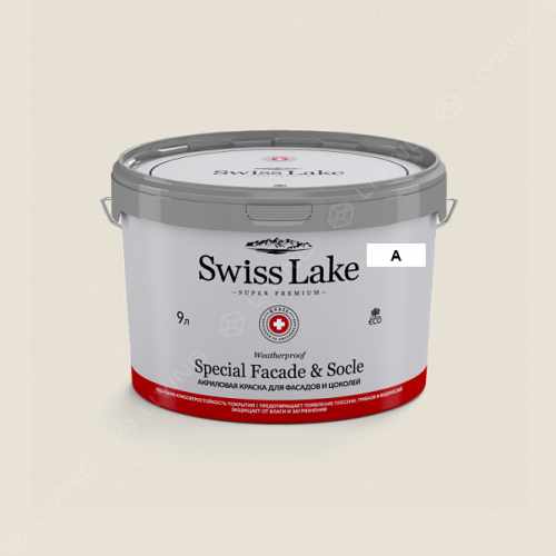 картинка Краска Swiss Lake Special Faсade & Socle цвет simply white №228 от LIVING