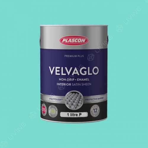 картинка Краска Plascon VELVAGLO цвет Aqua Pool арт.G6-A1-4 от LIVING
