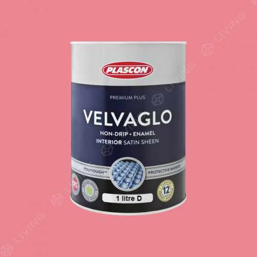 картинка Краска Plascon VELVAGLO WB цвет Miami Pink арт.R5-B1-3 от LIVING