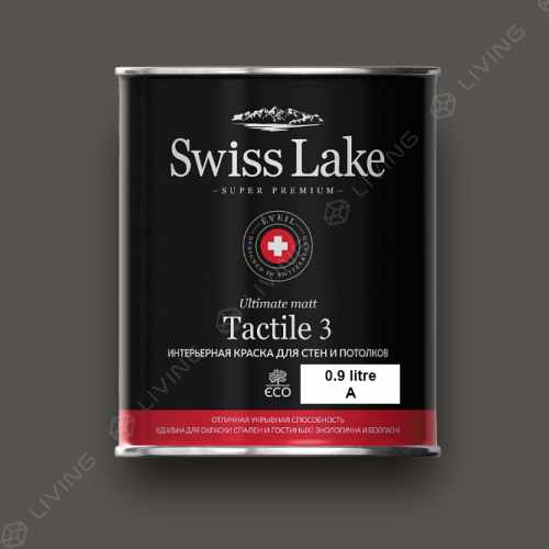 картинка Краска Swiss Lake Tactile 3 цвет anthracite №758 от LIVING