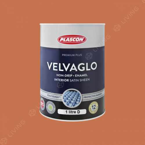 картинка Краска Plascon VELVAGLO WB цвет Toffee Fudge арт.O5-C1-2 от LIVING
