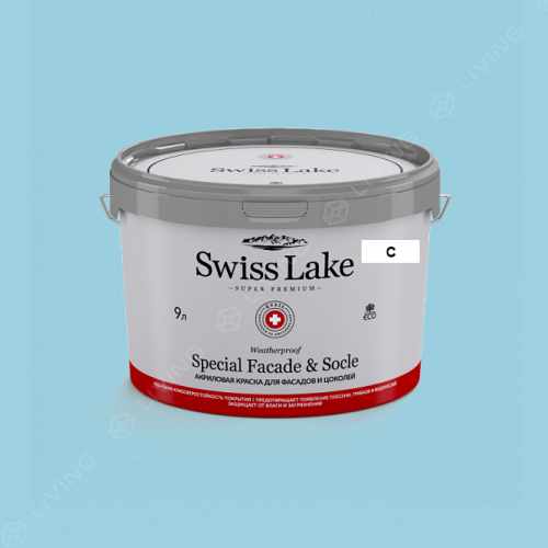 картинка Краска Swiss Lake Special Faсade & Socle цвет cerulean  №2112 от LIVING