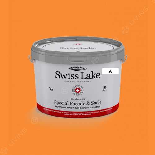 картинка Краска Swiss Lake Special Faсade & Socle цвет orange crystal №1197 от LIVING