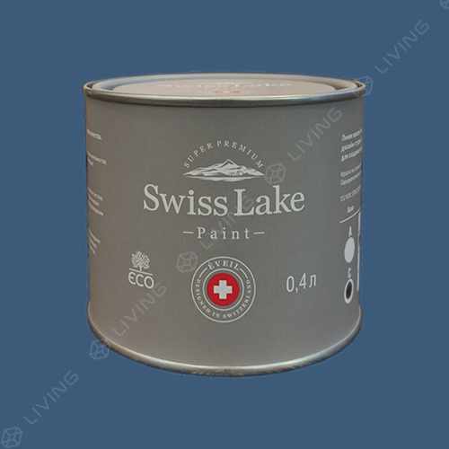 картинка Краска Swiss Lake Wall Comfort 7 цвет Darwin blue №2099 от LIVING