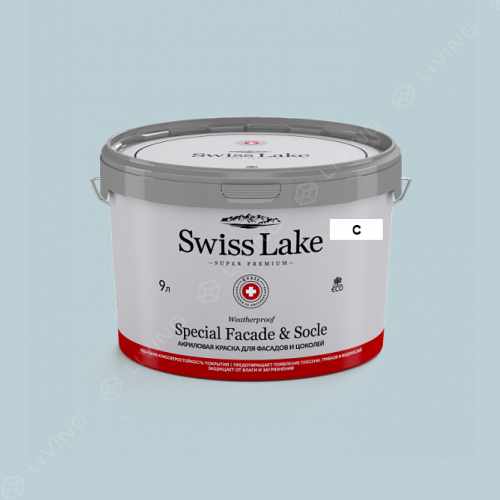 картинка Краска Swiss Lake Special Faсade & Socle цвет MISTY AQUA №2000 от LIVING