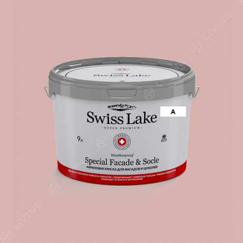 картинка Краска Swiss Lake Special Faсade & Socle цвет PINKY FLAMBE №1557 от LIVING