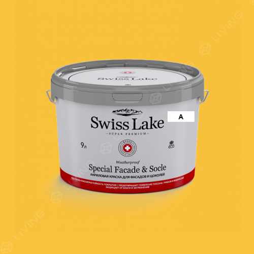 картинка Краска Swiss Lake Special Faсade & Socle цвет mimosa №1044 от LIVING