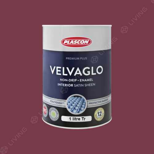 картинка Краска Plascon VELVAGLO WB цвет Rococo Red арт.R3-D1-1 от LIVING