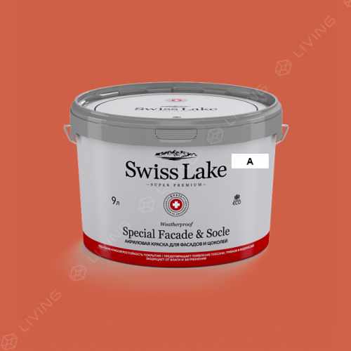 картинка Краска Swiss Lake Special Faсade & Socle цвет Dark Orange №1496 от LIVING