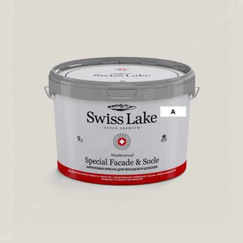 картинка Краска Swiss Lake Special Faсade & Socle цвет conservative grey №593 от LIVING