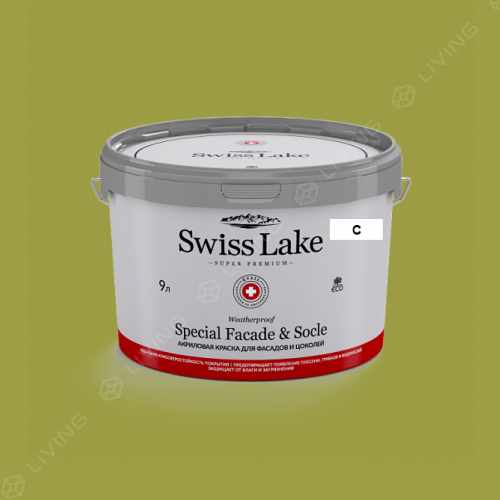картинка Краска Swiss Lake Special Faсade & Socle цвет fir green №2538 от LIVING