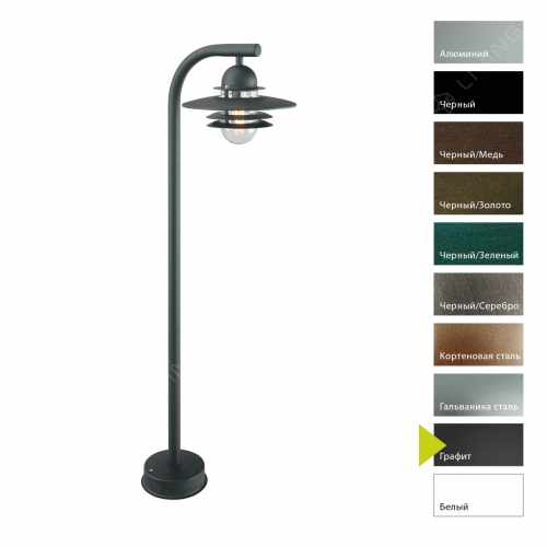 картинка Фонарные столбы Norlys коллекция Oslo (Nr), арт. 245GR (серый) от LIVING