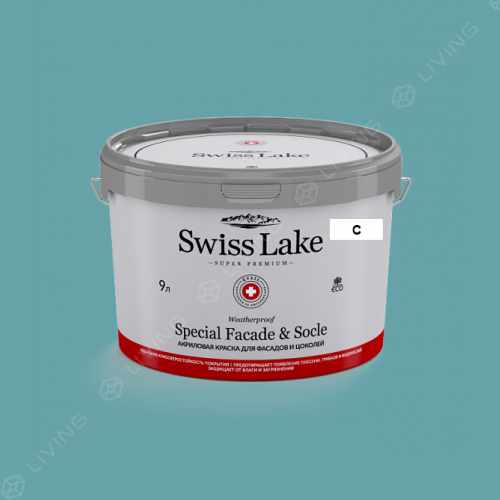 картинка Краска Swiss Lake Special Faсade & Socle цвет meander blue №2301 от LIVING