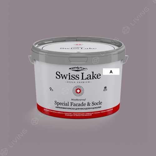 картинка Краска Swiss Lake Special Faсade & Socle цвет grey ridge №1818 от LIVING
