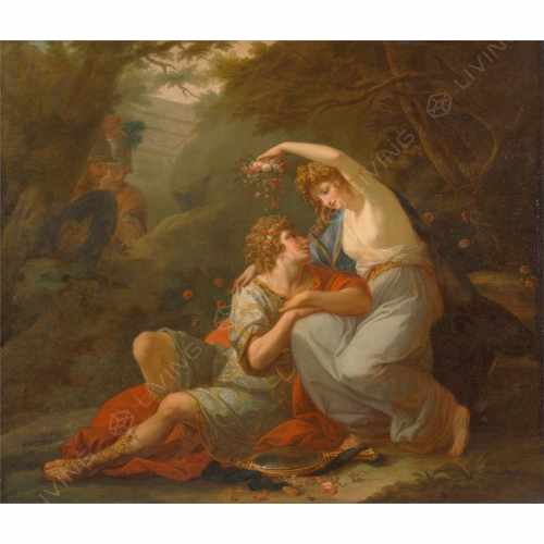 Фреска Affresco, коллекция Фрески и фотообои, арт. Angelica Kauffmann Rinaldo and Armida Россия