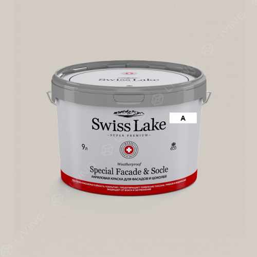 картинка Краска Swiss Lake Special Faсade & Socle цвет passive №596 от LIVING