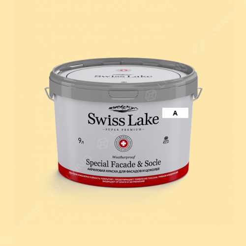 картинка Краска Swiss Lake Special Faсade & Socle цвет Lemonade №1022 от LIVING