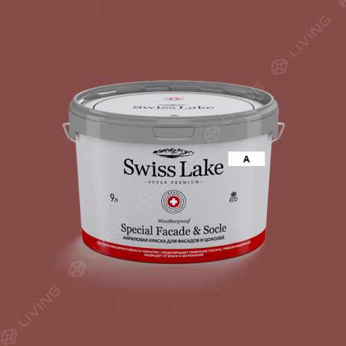 картинка Краска Swiss Lake Special Faсade & Socle цвет Meno fish №1418 от LIVING