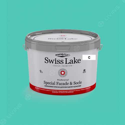картинка Краска Swiss Lake Special Faсade & Socle цвет aguastone №2313 от LIVING