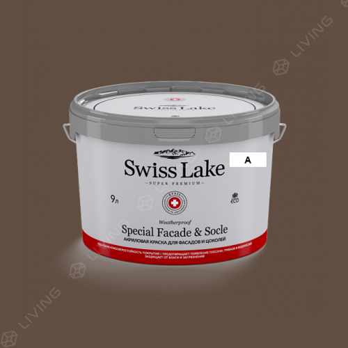 картинка Краска Swiss Lake Special Faсade & Socle цвет english brown №708 от LIVING