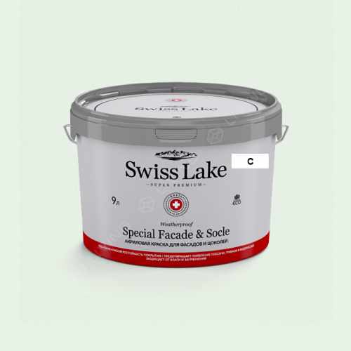 картинка Краска Swiss Lake Special Faсade & Socle цвет wales green №2437 от LIVING