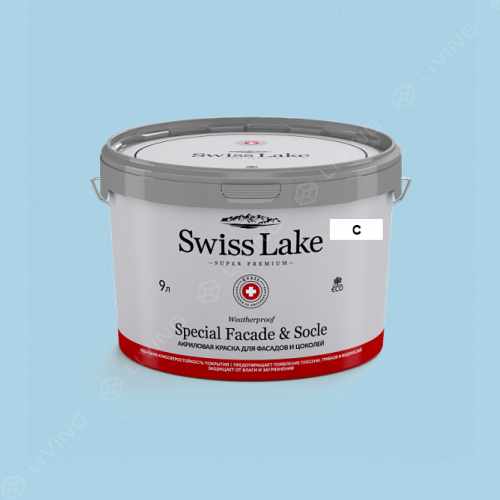 картинка Краска Swiss Lake Special Faсade & Socle цвет Blue Eyes №2131 от LIVING