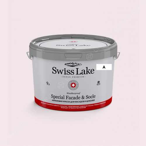 картинка Краска Swiss Lake Special Faсade & Socle цвет snowy ash №1276 от LIVING