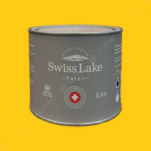 картинка Краска Swiss Lake Wall Comfort 7 цвет confident yellow №1063 от LIVING