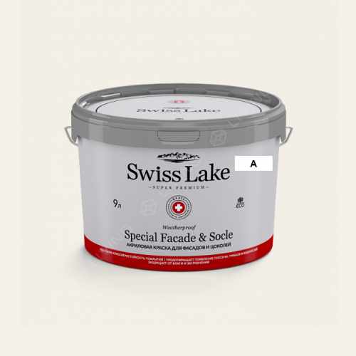 картинка Краска Swiss Lake Special Faсade & Socle цвет sea salt №55 от LIVING