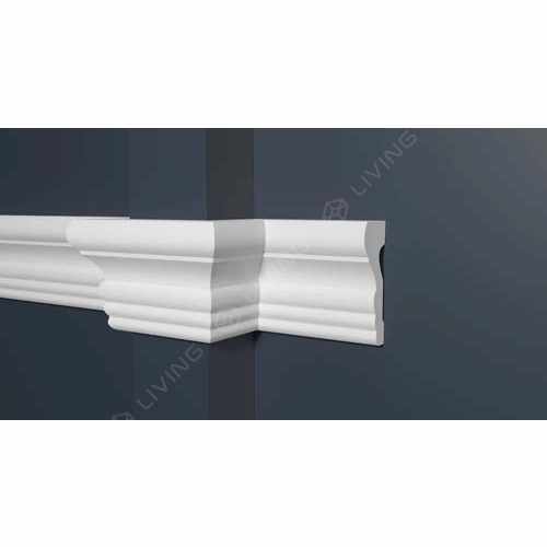 Молдинг Decor-Dizayn, белый, арт. DD354, коллекция DD, 200 х 6,8 х 2,6 см Россия