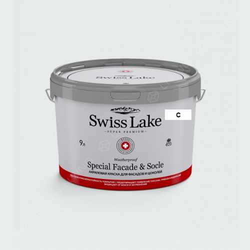 картинка Краска Swiss Lake Special Faсade & Socle цвет white cap №2421 от LIVING