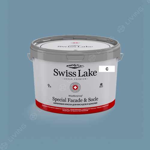 картинка Краска Swiss Lake Special Faсade & Socle цвет DRESDEN DREAM №2197 от LIVING