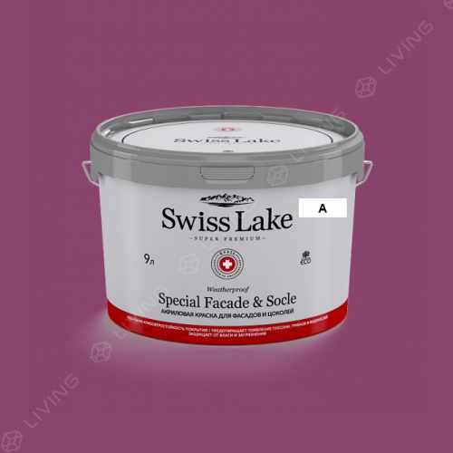 картинка Краска Swiss Lake Special Faсade & Socle цвет ripe plum №1393 от LIVING