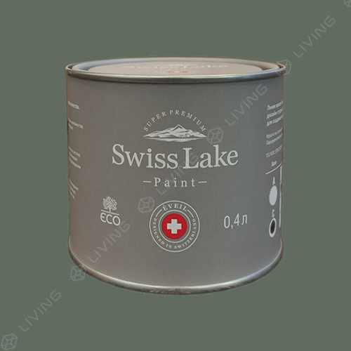 картинка Краска Swiss Lake Wall Comfort 7 цвет dark olive №2648 от LIVING