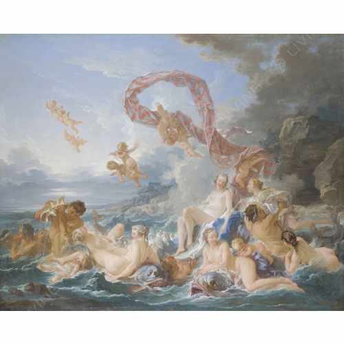 картинка Фреска Affresco, коллекция Фрески и фотообои, арт. Francois Boucher The Triumph of Venus Россия от LIVING