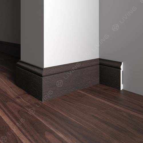 Плинтус широкий Decor-Dizayn, коричневый, арт. 005-93SH, коллекция Плинтусы 005, 240 х 7,9 х 1,3 см. Россия