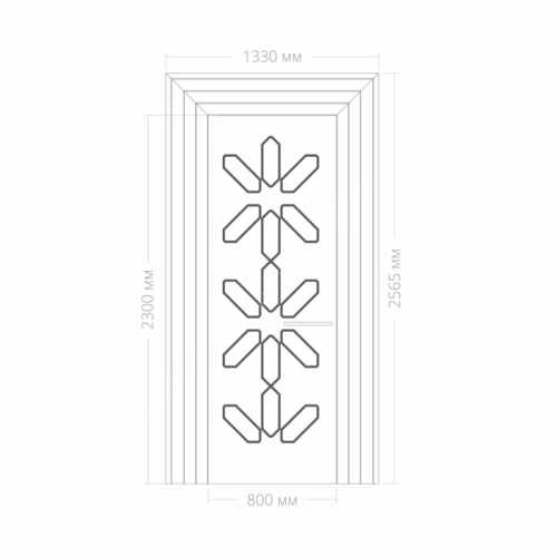 Оформление дверей RODECOR Набоков, арт. 76411AR, 230 х 80 см.