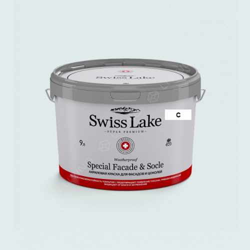 картинка Краска Swiss Lake Special Faсade & Socle цвет WATER LILY №1973 от LIVING