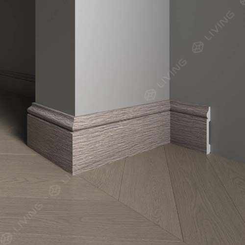 Плинтус широкий Decor-Dizayn, бежевый, арт. 005-80SH, коллекция Плинтусы 005, 240 х 7,9 х 1,3 см. Россия